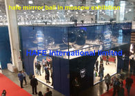 2M Dia Gold Mirror Balloons , Hanging Mirrored Metallic Balloon Lights