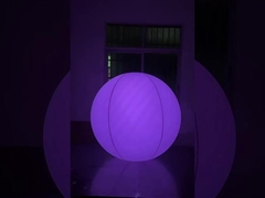 1m Purple Fully-Sprayed Interactive LED Luminous Balloon For Concerts, And Music Festivals