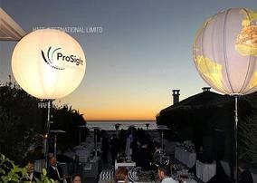 Halogen 2000W Event  Balloon Outdoor Wedding Reception Lighting With Advertising Branding Logo