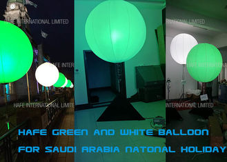 LED Green White Color Inflatable Lighting Decoration Royal Saudi Arabia Party Events Use