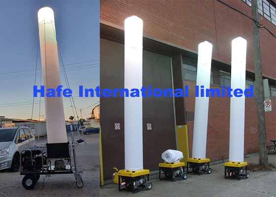 575W Inflatable Light Tower With Small Work Generator For Backyard Party Events