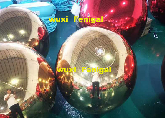 1m 2.5m Diameter Inflatable Mirror Balloon Disco Ball Decoration For Wedding