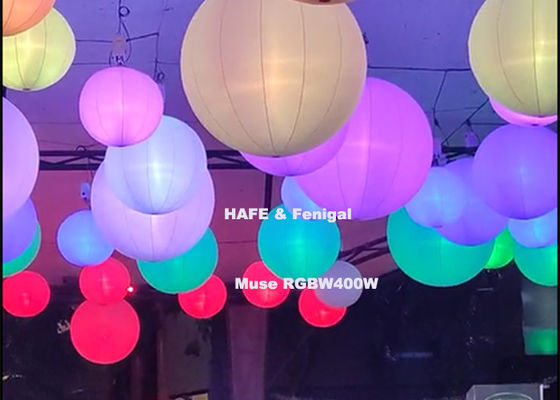 400W Inflatable LED Color RGBW Sphere Event Lighting Balloon Customized For Sale
