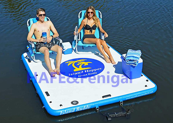 Water Floating Inflatable Advertising Balloon Row Platform Yoga Mat