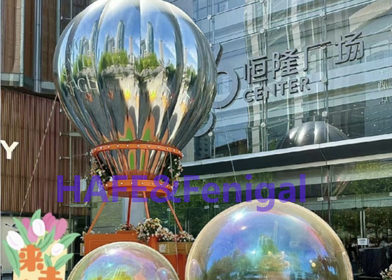 Shopping Mall Event Inflatable Mirror Balloon PVC  Hot Air Stage Decoration