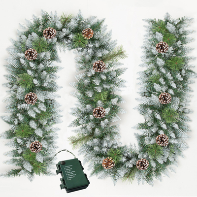 Christmas Garland Inflatable Lighting Decoration 6ft 9ft Home Decor Wreath