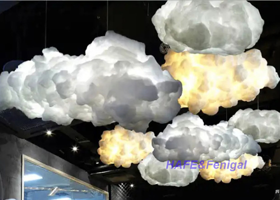 White Cloud Chandelier Light For Indoor Living Room Dining Room Led Hanging Modern For Interior Decor