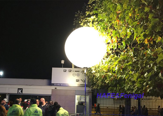 Airstar Type 400W Inflatable LED White Sphere Event Lighting Balloon Customized For Sale