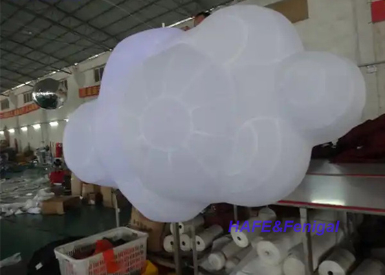 Big Inflatable Cloud Balloon Decoration With Lights For Concert Stage Or Party Decoration