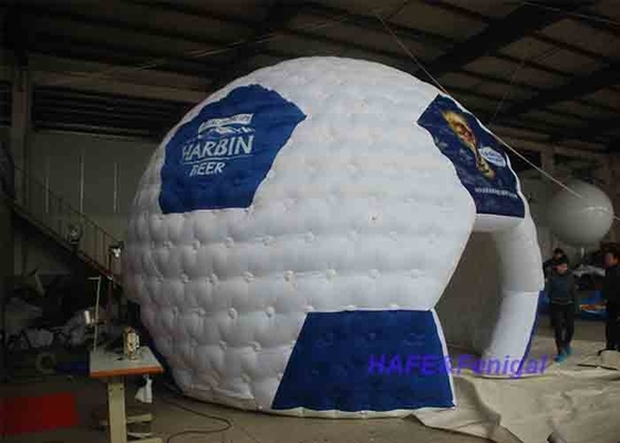 Custom Shape Green Inflatable Football Bouncy Castle Inflatable Football Helmet Tent