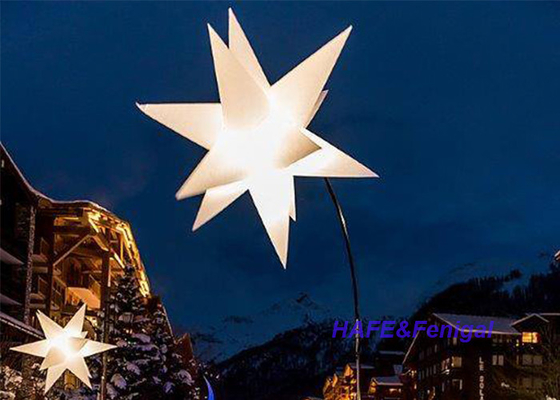 Customized Star Inflatable Lighting Decoration Party Event Atmosphere