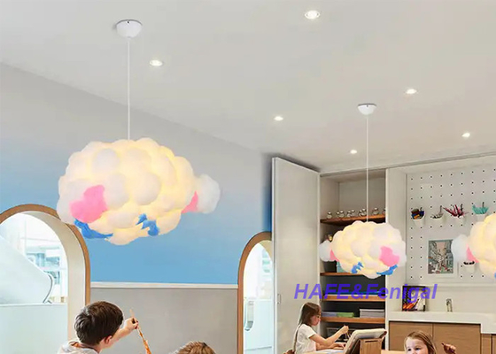 Cute Pendant Light Cloud Chandelier Cotton Clouds Shape Hanging Light For Home Decor