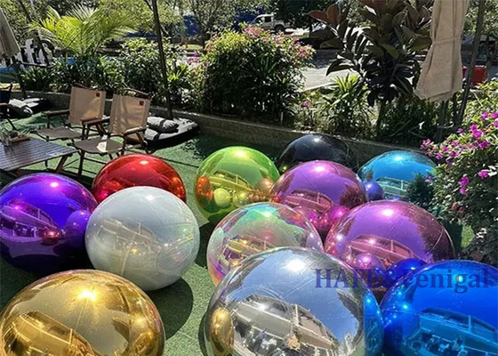 Inflatable Mirror Balloons, Reflective Shiny Balls, Colorful Balloons For Events Decor