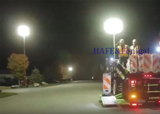 Portable Dc 12 V / 24 V Industry Glare Free Lighting Balloon With 1000w Halogen Lamp