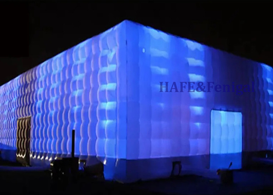 Led Light Inflatable Tent Inflatable Marquee Tents Inflatable Cube Party Nightclub Tent