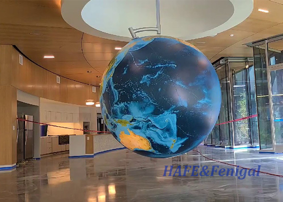 3M Advertising Giant Helium PVC Balloon  Earth LED Inflatable Planet Balloons For Decoration