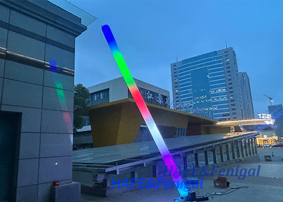 2.5M LED Glowing Pillar For Event Inflatable Lighting Pillar Inflatable Hanging Intrack Tube Column