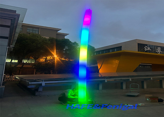 Outdoor Inflatable  Decor Led Inflatable Light Iris-Tube Column Giant