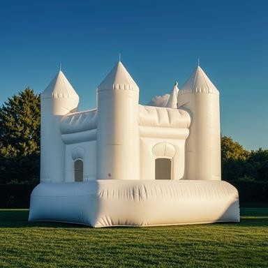 Weddings Birthday Parties 15ft X 15ft Bouncy Castle With Slide PVC Inflatable Jumping Castle 950W Powerful Blower