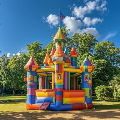 16'L X 13'W X 10'H Inflatable Party Castle Bounce House Giant Inflatable Slide Powerful UL-Approved Blower