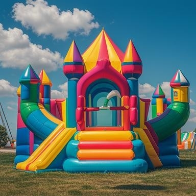 CE Certification 50X60X70 Cm Outdoor Inflatable Castle Slide / Kids Inflatable Bouncy Castle With Water Slide Combo