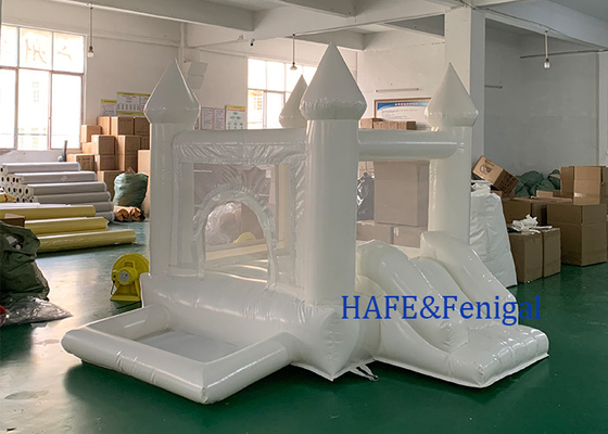 Party Mini Small Pvc Inflatable White/blue/pink Castle Bounce House Support Customization