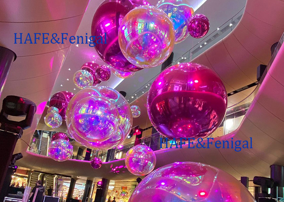 2M Inflatable Mirror Balloon Metallic Color  Colorful Can Be hung Events  Exhibitions Decoration