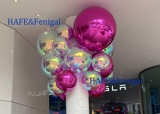 2M Inflatable Mirror Balloon Metallic Color  Colorful Can Be hung Events  Exhibitions Decoration