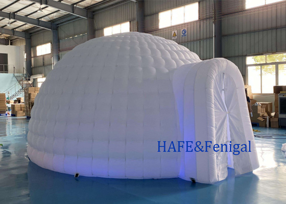 Giant Inflatable Tent With LED Light Inflatable Igloo Dome House Tent For Advertising Promotional Exhibitions