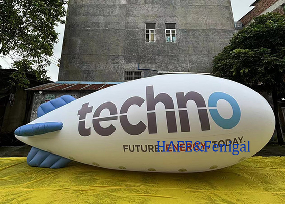 Commercial Custom PVC Helium Balloon Inflatable Inflatable Advertising Blimp With LED Light