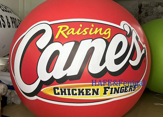 Inflatable 2.5m PVC Red Sphere Balloon Logo Printing Branding Advertising Customized