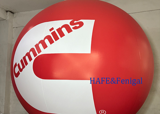 Inflatable 2.5m PVC Red Sphere Balloon Logo Printing Branding Advertising Customized