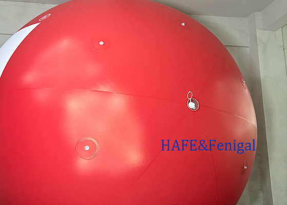 Inflatable 2.5m PVC Red Sphere Balloon Logo Printing Branding Advertising Customized