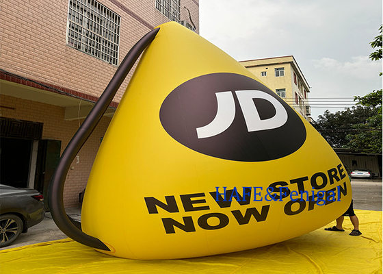 Inflatable PVC Yellow Logo Printing Branding Advertising Customized Experimental Marketing