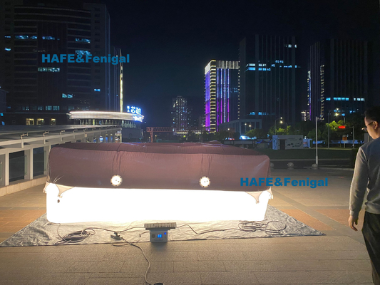 3.6kw Pad Helium Led With 4 Skirts DMX Control Bi-Color Outdoors Film Cinema Lighting Balloon