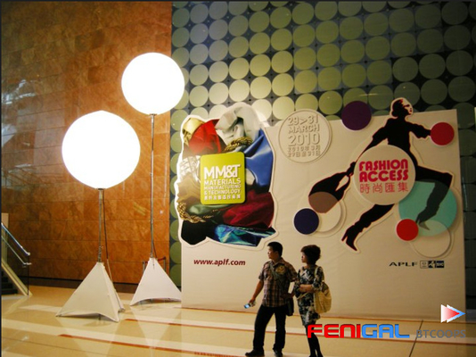 White 1m 2m Inflatable Pearl LED Event Lighting Balloon 800w Decoration For Activities