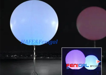 RGB LED Inflatable Event Lighting Balloon For Advertising: Wedding And Party Tripod Stand