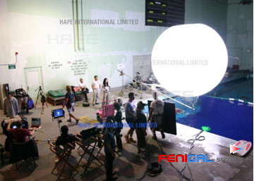 Bright Moon 3800 MM Helium Balloon Lights Equipped With 8000W Halogen Led Event Lighting Balloon