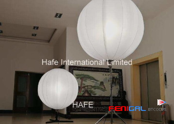 Led Event Lighting Balloon With 2x1000W Halogen For Inflatable Event Decor