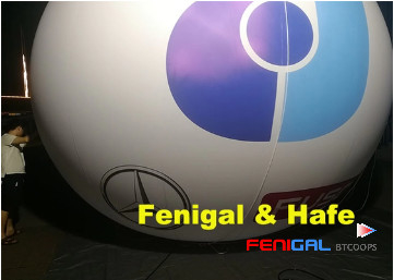 3 To 6m Helium Filled Illuminated Event Lighting Balloon For Saudi Arabia National Day