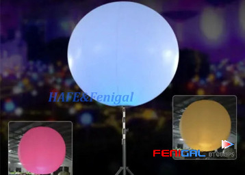 Wedding And Party Inflatable RGB LED Event Lighting Balloon With Tripod Stand