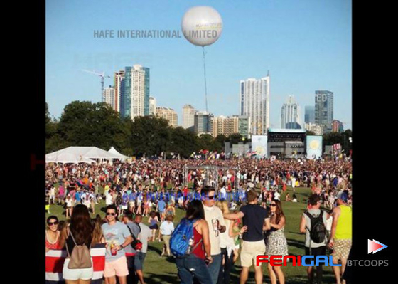 5 M / 16.4 Ft Big LED/HMI Moon Helium event lighting balloon for Outdoor Events with Customized Advertising Logo