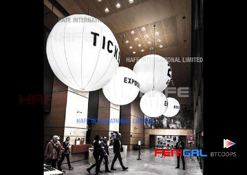 480W AC 120/230V White Led Event Lighting Balloon White Moon Balloon
