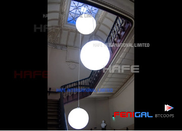 480W AC 120/230V White Led Event Lighting Balloon White Moon Balloon