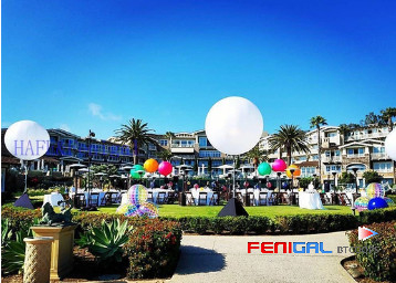 Customizable 220V LED Inflatable Event Lighting Balloon For Exhibition Decoration Hangable Design