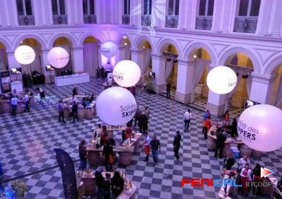 Reusable 400W LED Inflatable Event Lighting Balloon Customizable Decoration