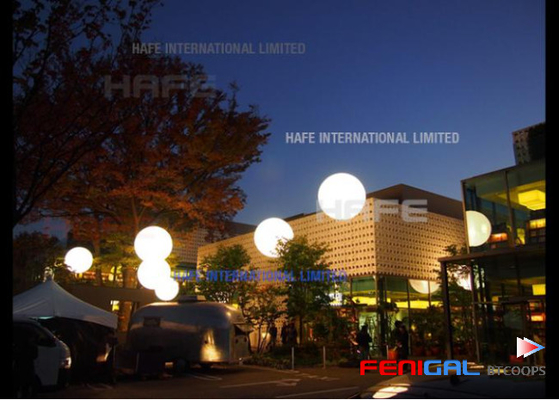 LED Moon Giant Helium Event Lighting Balloon White/RGB Remote Controlled Digital Silk Printed