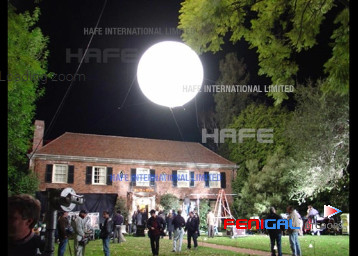 LED Moon Giant Helium Event Lighting Balloon White/RGB Remote Controlled Digital Silk Printed