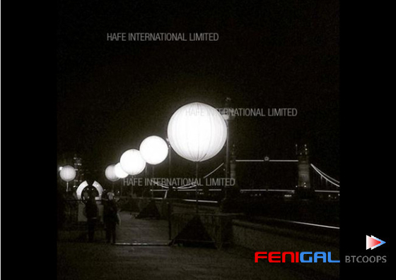 230 V 1.2 M Tripod Event Lighting Balloon Fixture Inflated By Air 400 W Metal Halide Lamp