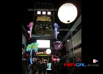 230 V 1.2 M Tripod Event Lighting Balloon Fixture Inflated By Air 400 W Metal Halide Lamp